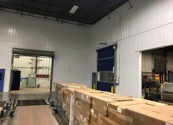 view of completed warehouse partition