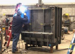 Precast form welding