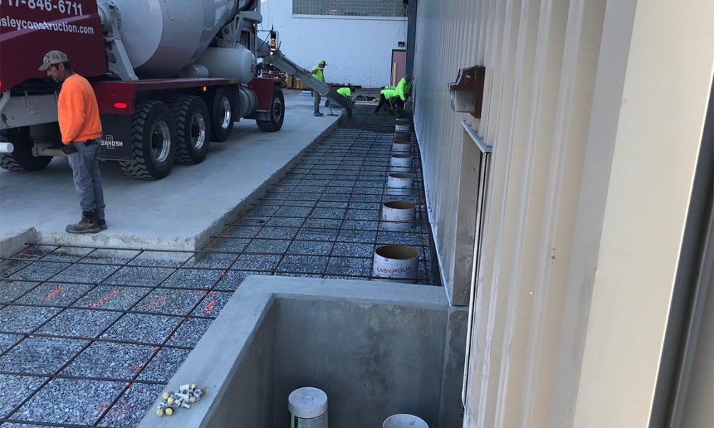 loading dock repair concrete wall