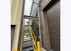 Metal stairs