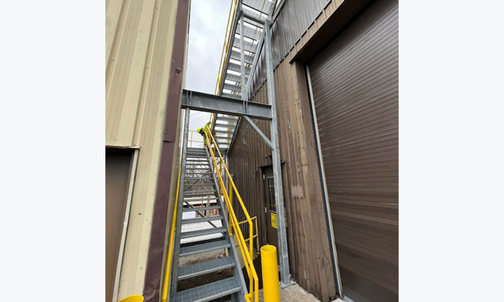 Metal stairs