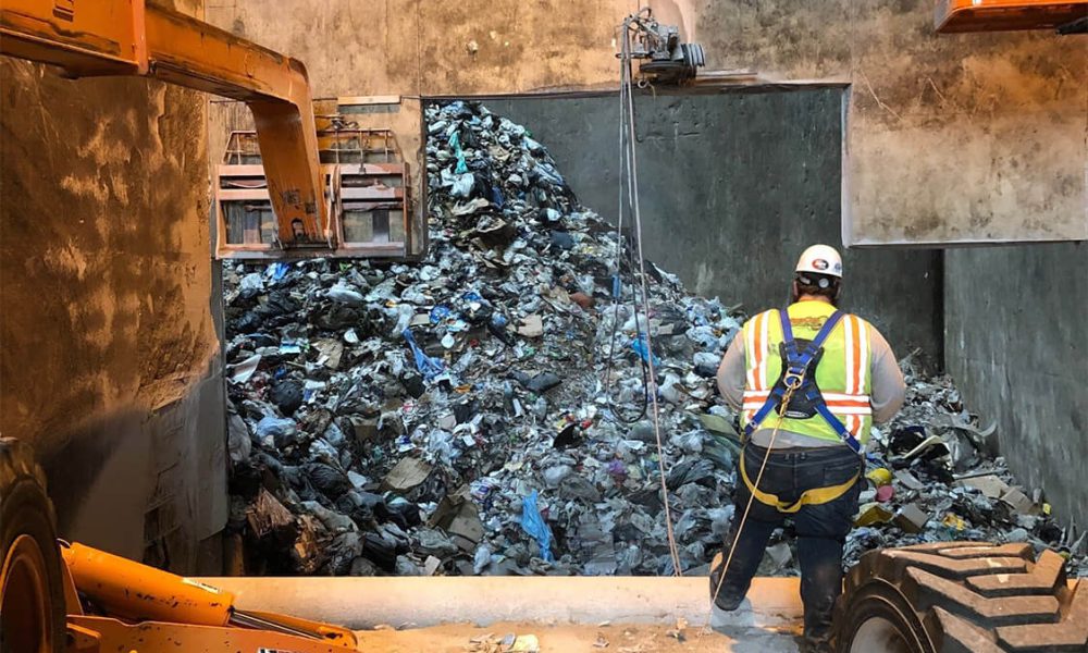 wall demo waste to energy plant